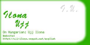 ilona ujj business card